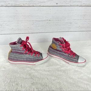 Converse high tops with multicolor